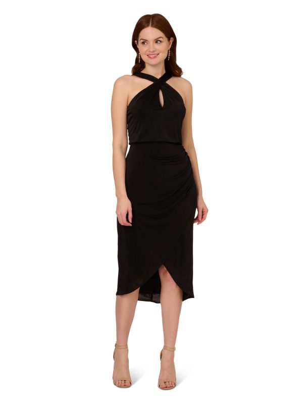 Women's Novelty Faux Wrap Dress