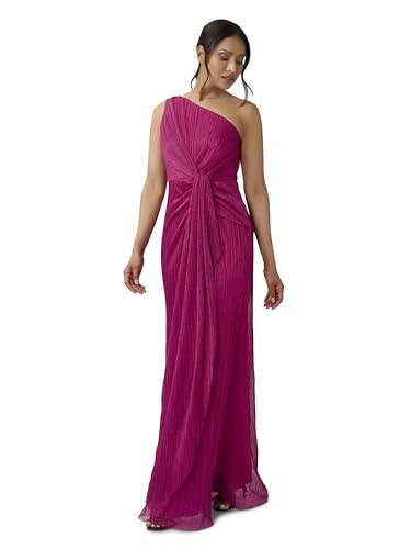 Women's Stardust Pleated Draped Gown