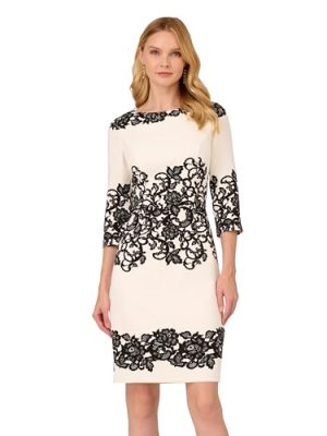 Women's Scroll Lace Short Dress