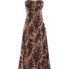 Women's Summer Dress Sleeveless Spaghetti Strap Midi Dress Sexy Cowl Neck Floral Cocktail Dress Party Dresses